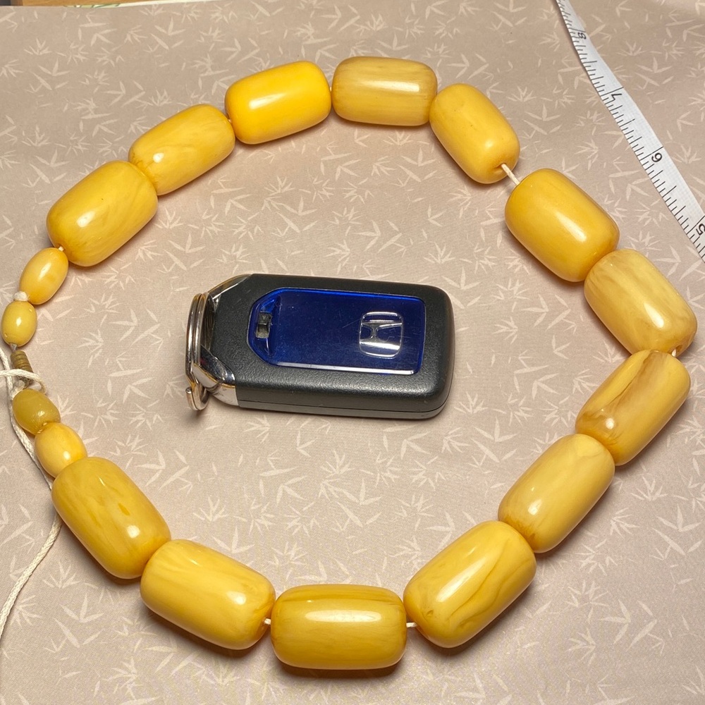 Yellow Beaded Necklace